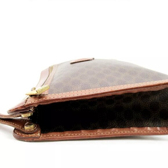 CELINE Clutch Bag Macadam PVC Leather Used Authentic - Picture 4 of 7